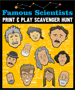 Famous Scientist Scavenger Hunt Game