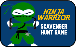 Kids Ninja Party Scavenger Hunt