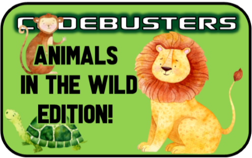 Safari Animal Riddles CodeBuster Game!